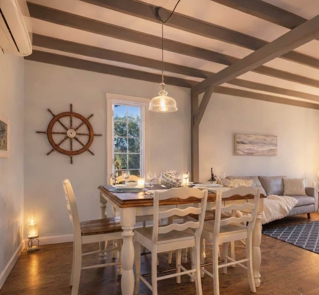 Our comfortable dining room seats 6, and is perfect for sharing life's special meals together