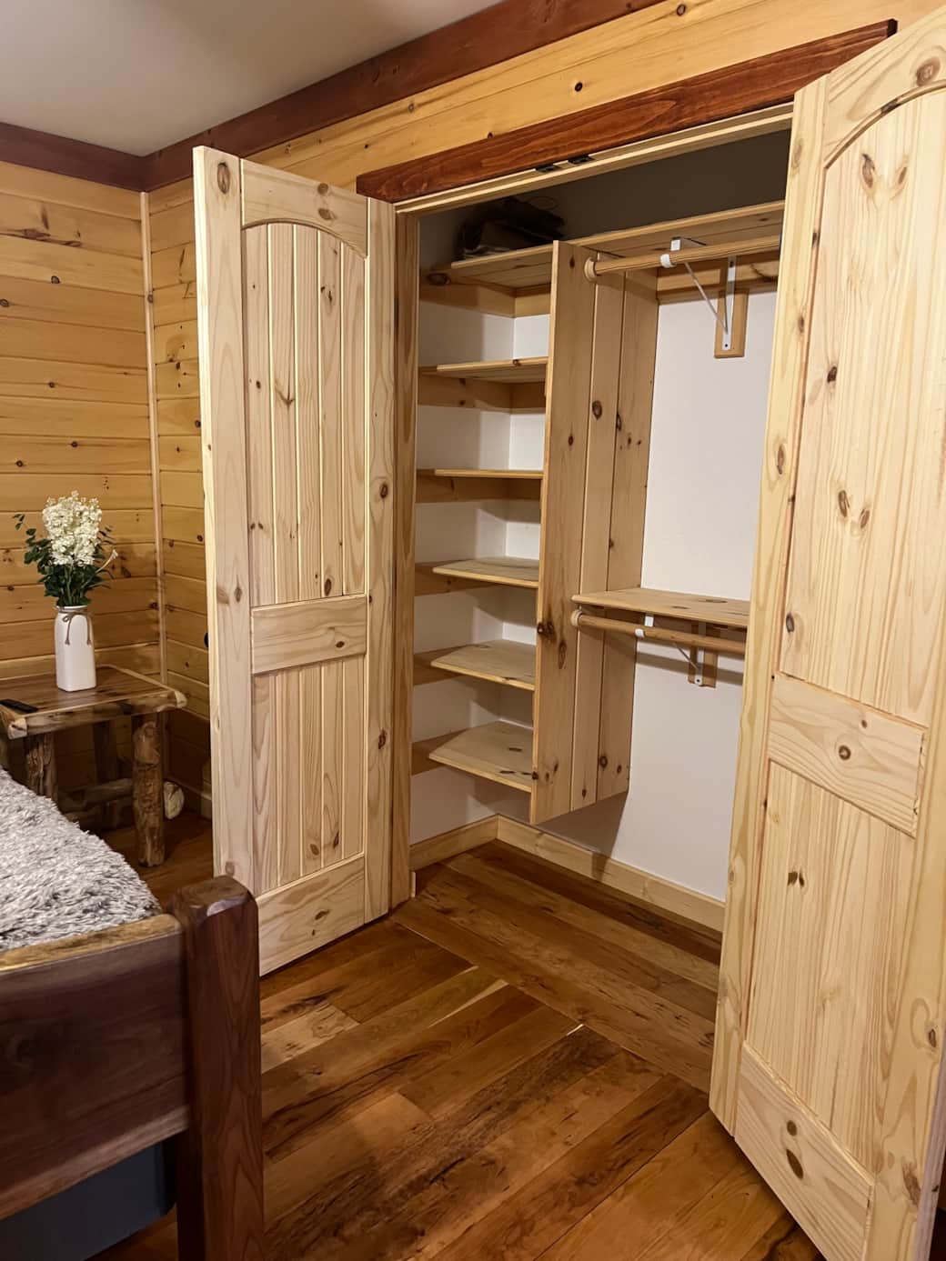 One of two matching large closets in primary suite One of two matching large closets in primary suite