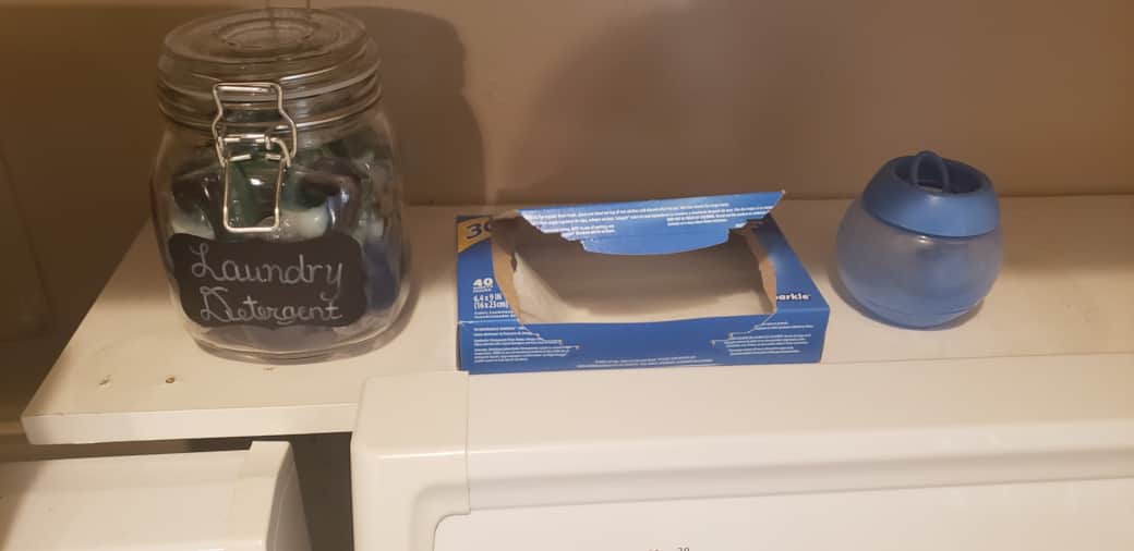 Laundry, including Laundry Detergent left for each guest