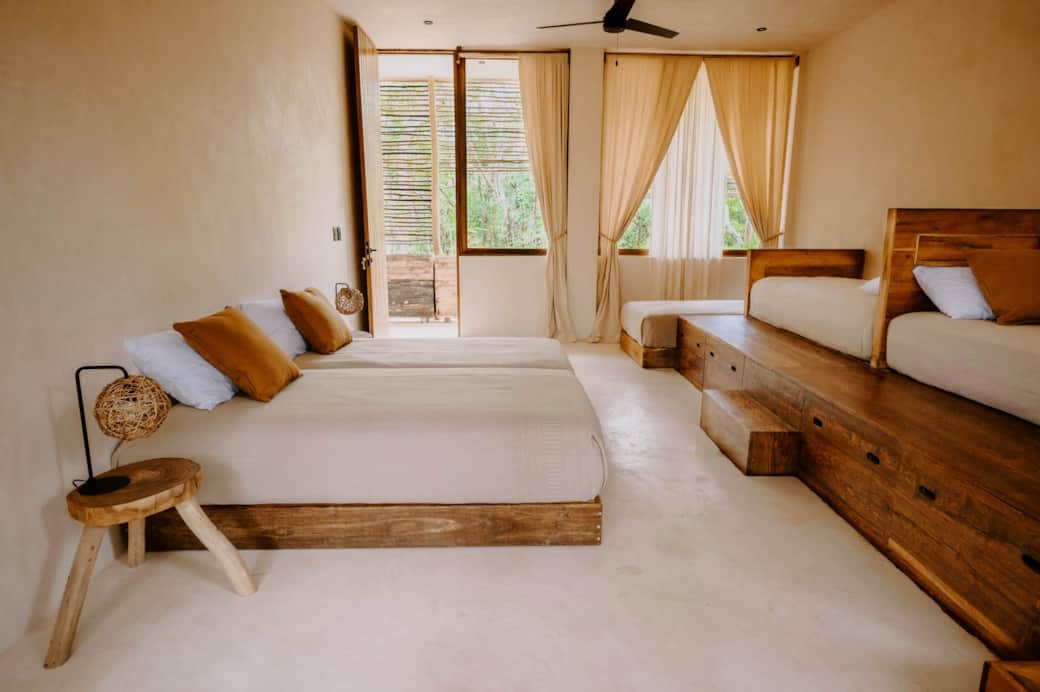 Shared room for up to six people