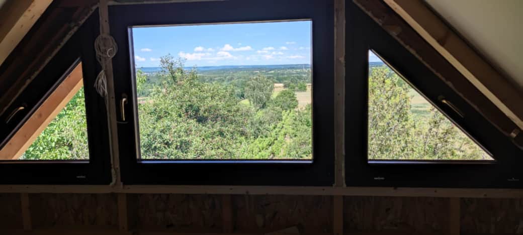 Ausblick Schlafzimmer (zum Zeitpunkt der Bauphase)