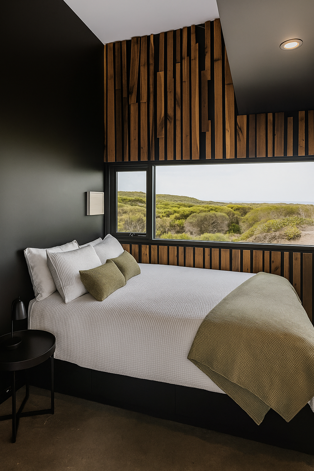 Second bedroom with coastal views.
