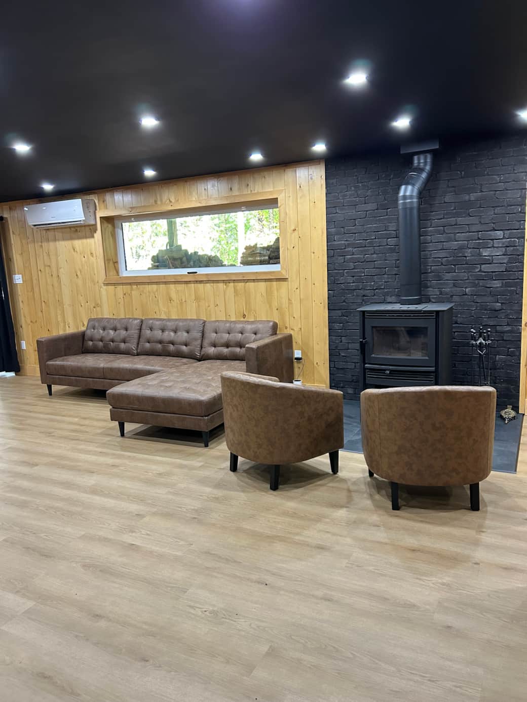Living room & Wood Stove area
