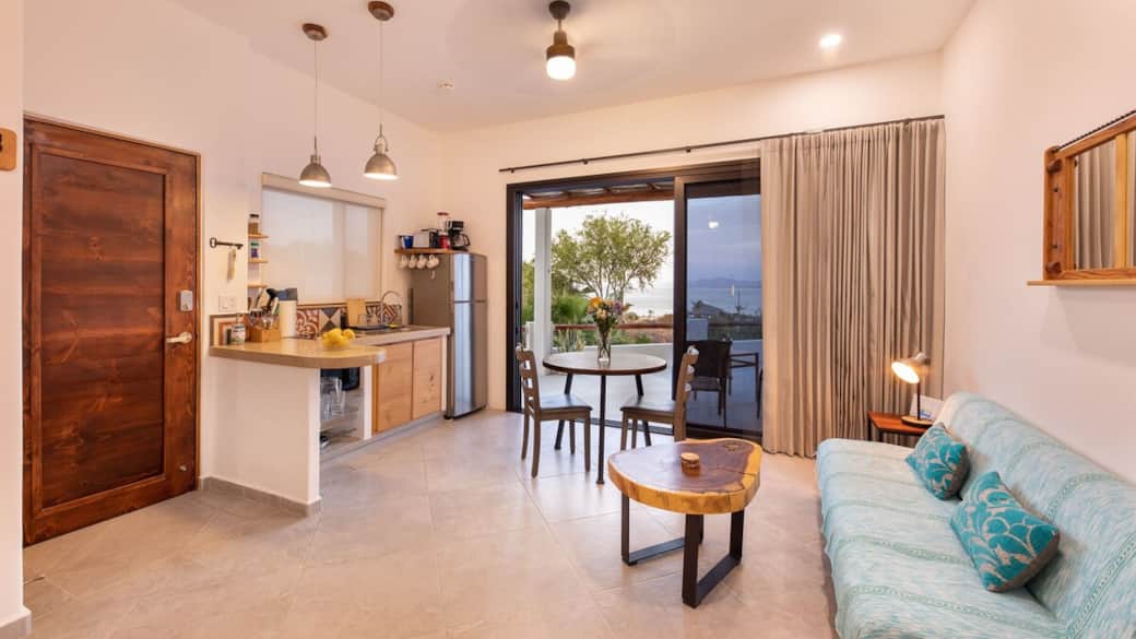 Tako 1 kitchen with ocean view