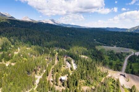 Bridger Pines subdivision, access road and Crosscut biathlon range