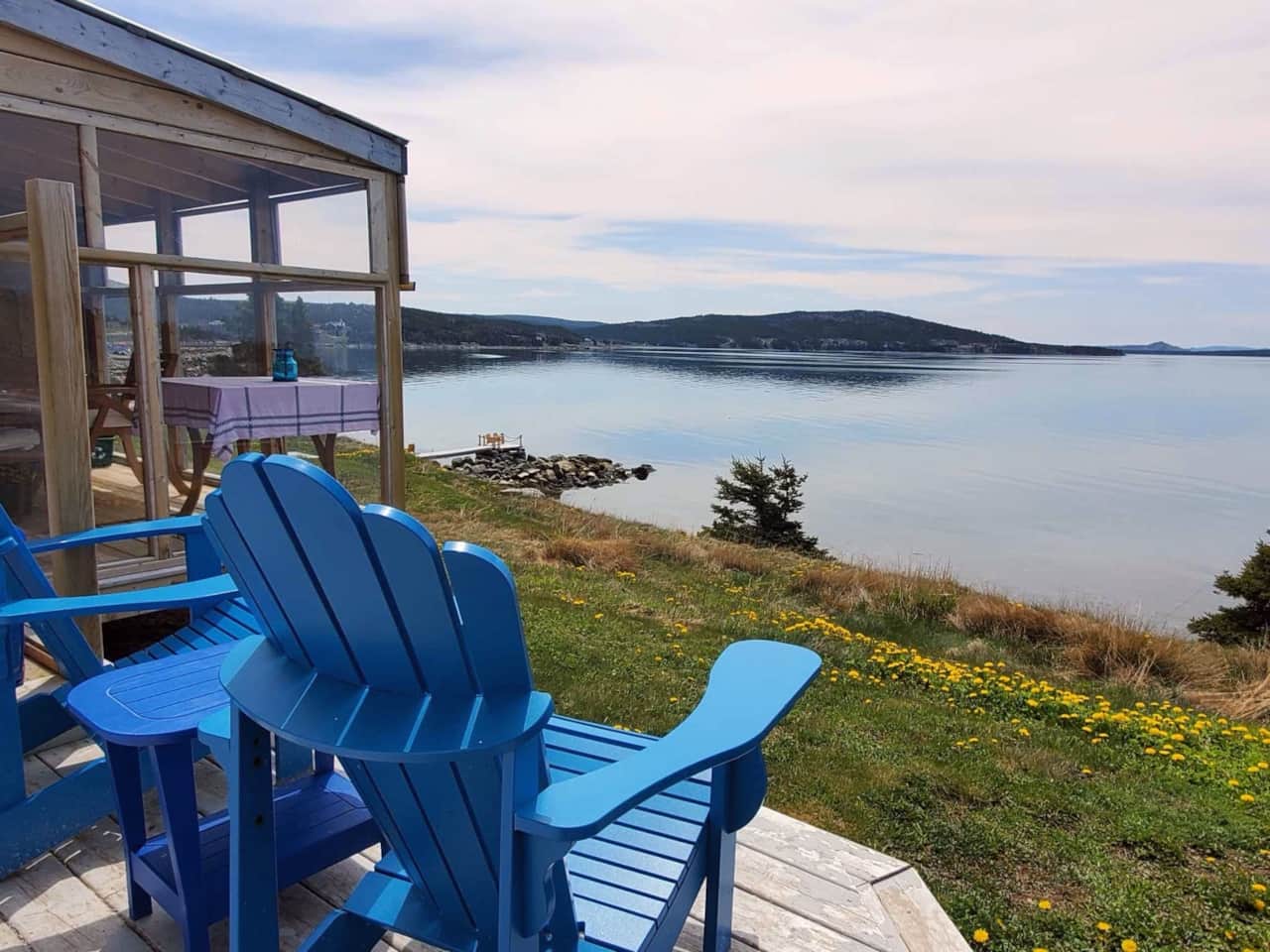 Oceanfront deck & sunroom
