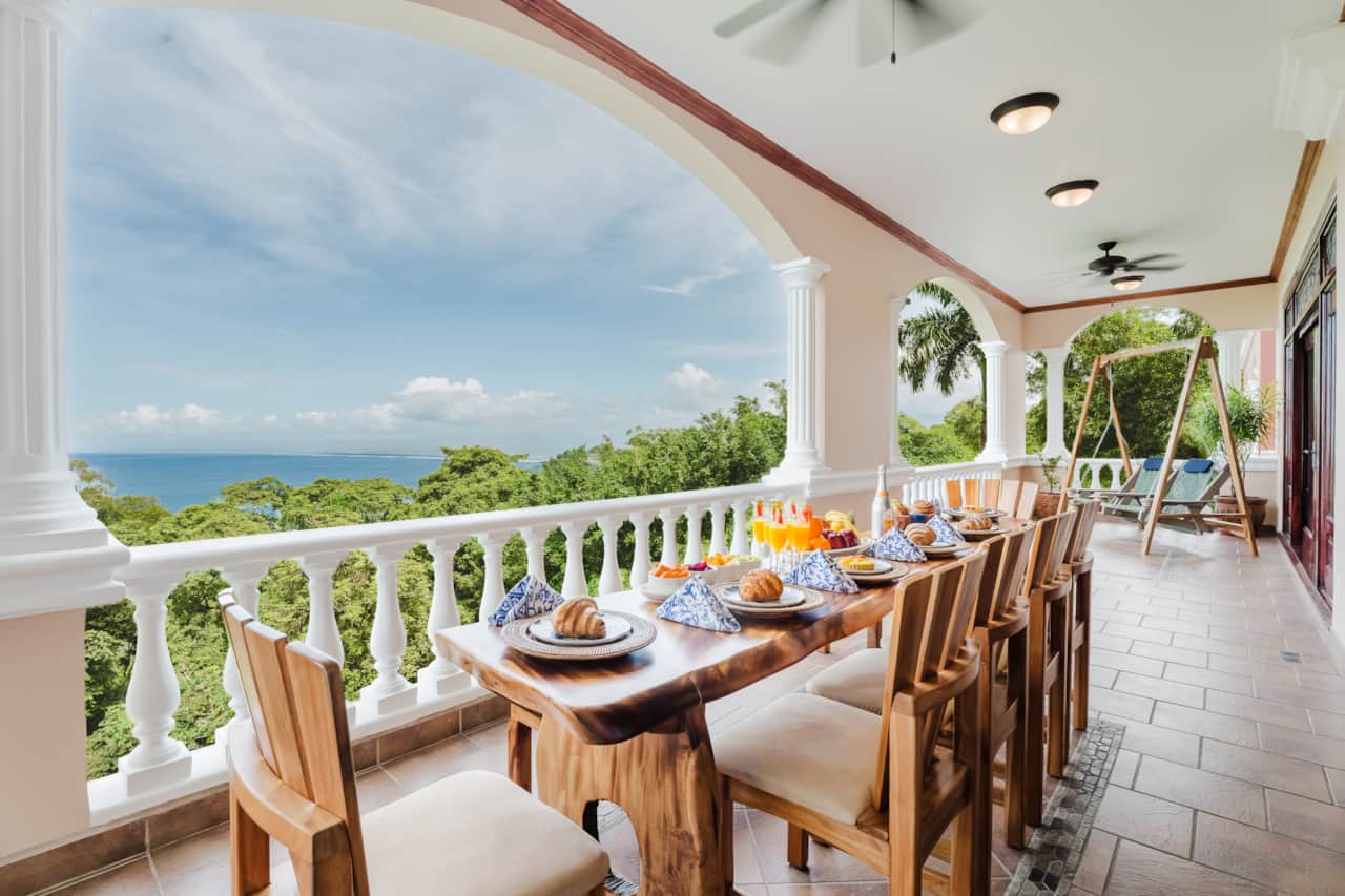 Ocean-view terrace for morning coffee and sunset moments