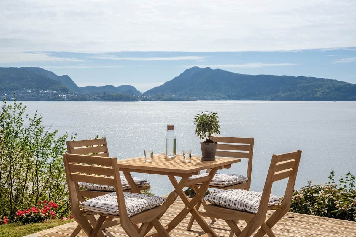 Panoramic view from apartment in Bergen