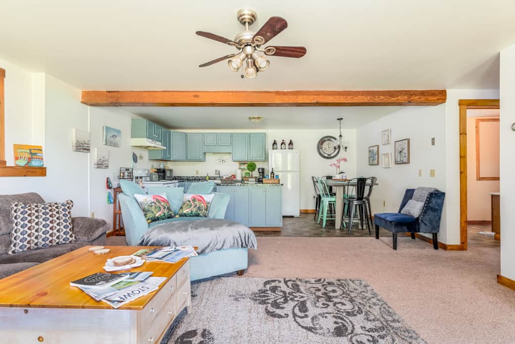 Mountain Haven living room and kitchen