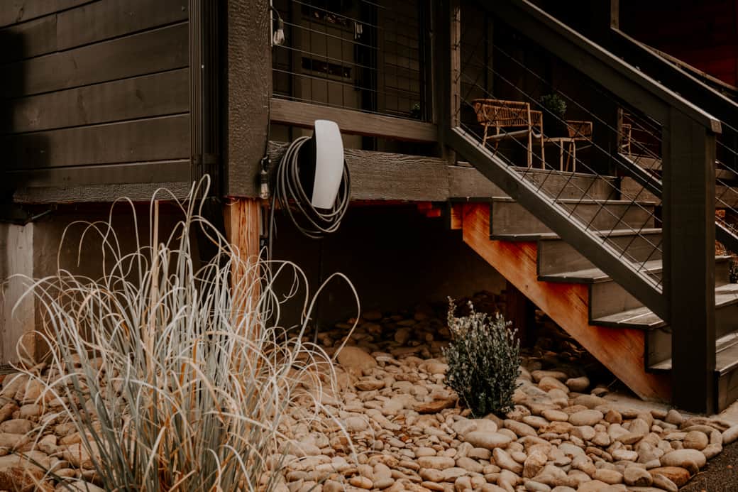 Skip the charging stops — Tesla EV charger available at the cabin Skip the charging stops — Tesla EV charger available at the cabin