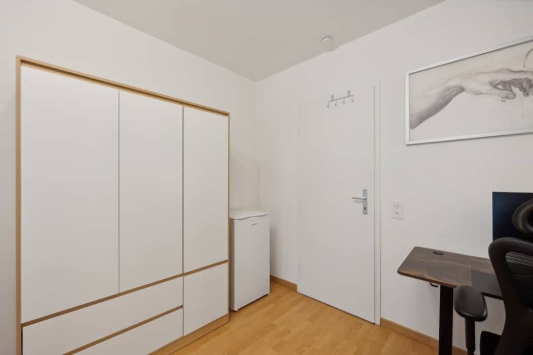 Lots of storage plus your own private fridge for food, drinks and weekly shopping.