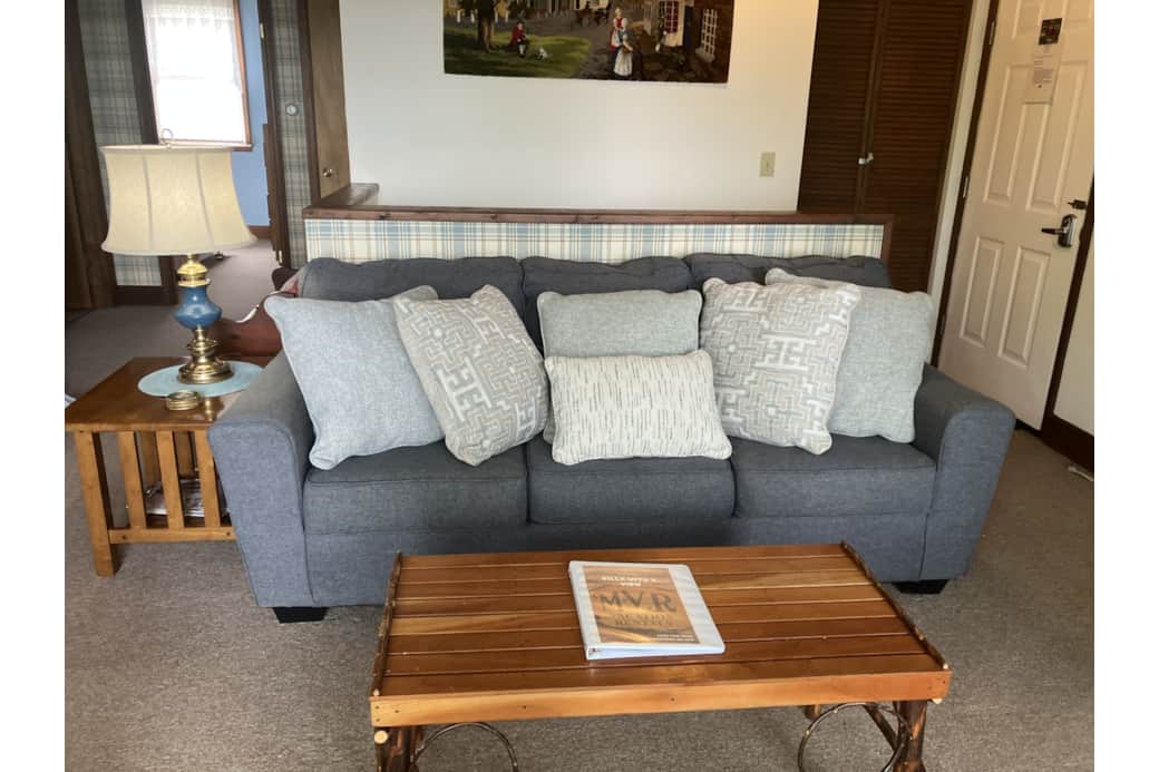 New couch to enjoy the view from at Villa with a View