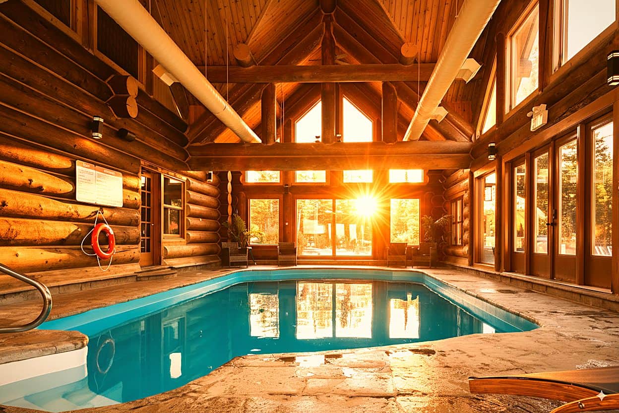 Piscine intérieur du resort Fiddler