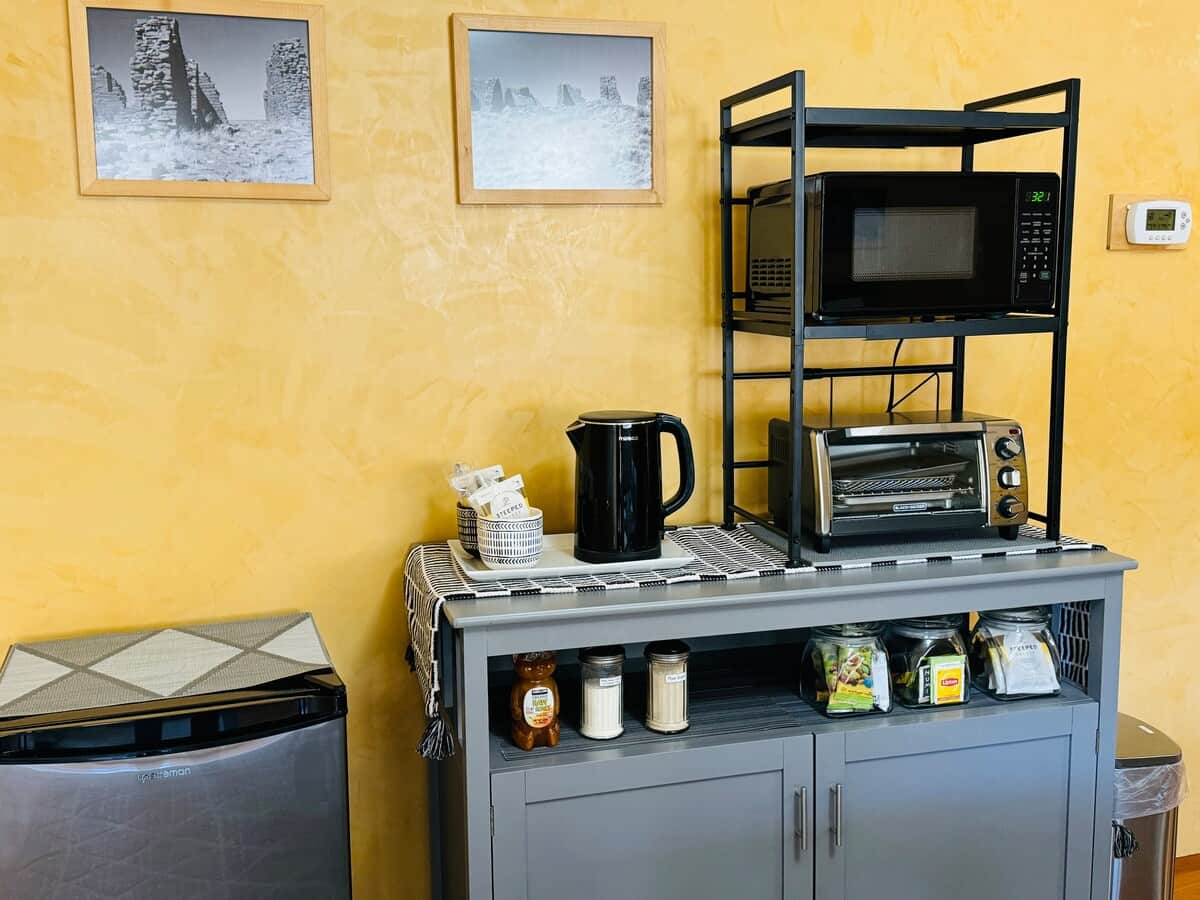 Coffee and tea bar.