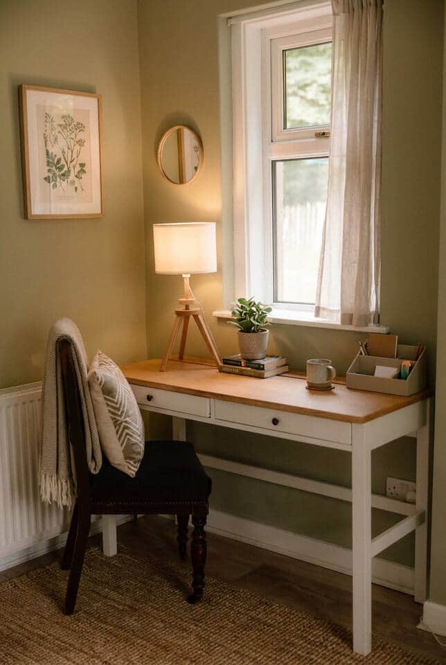 Work corner in bedroom 1