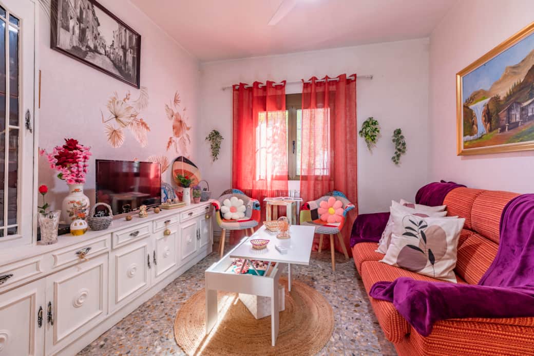 Primer salón de nuestra casa rural en el municipio zaragozano de Belchite