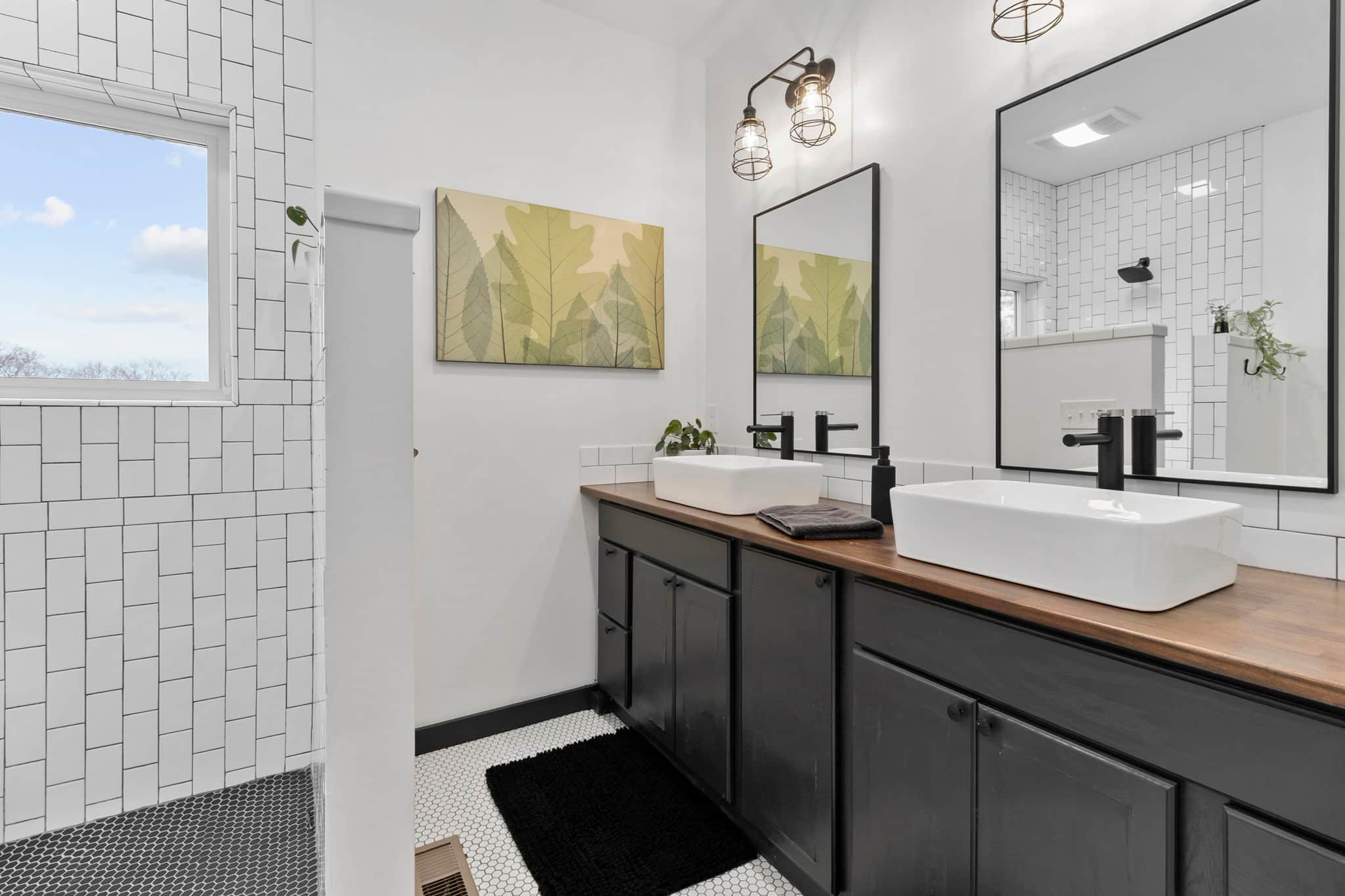 Master bath with a view