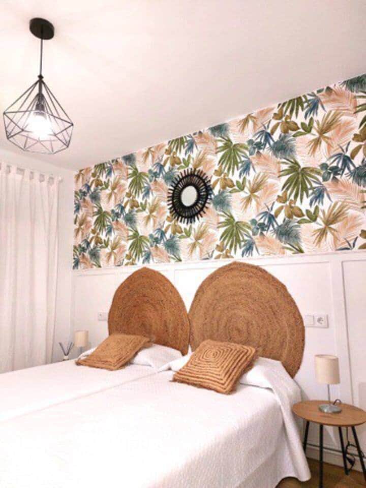 Habitación doble con dos camas individuales.