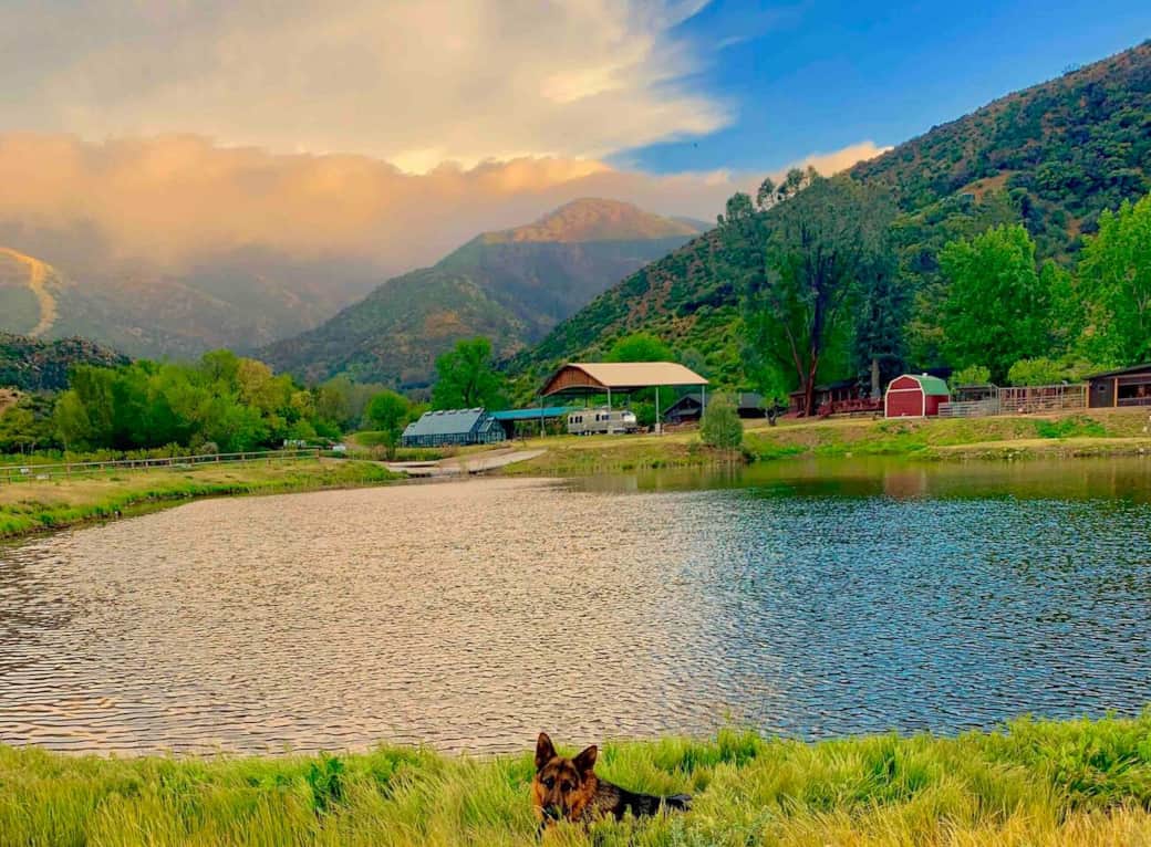 A nice view of the center of the ranch. A nice view of the center of the ranch.