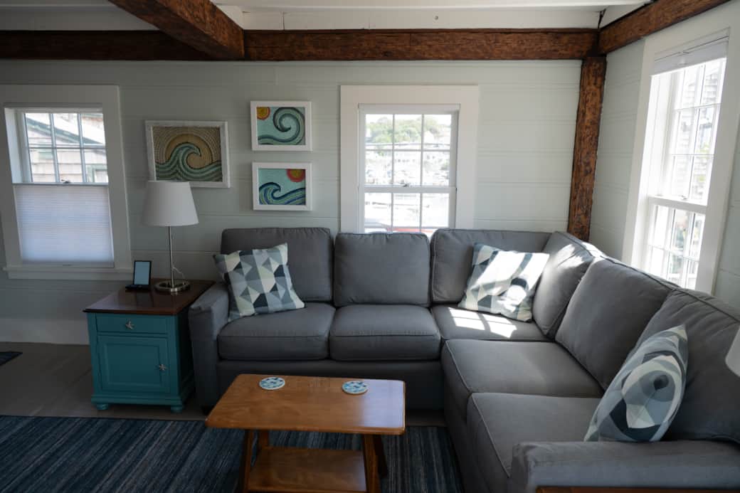 Living Room with view of harbor