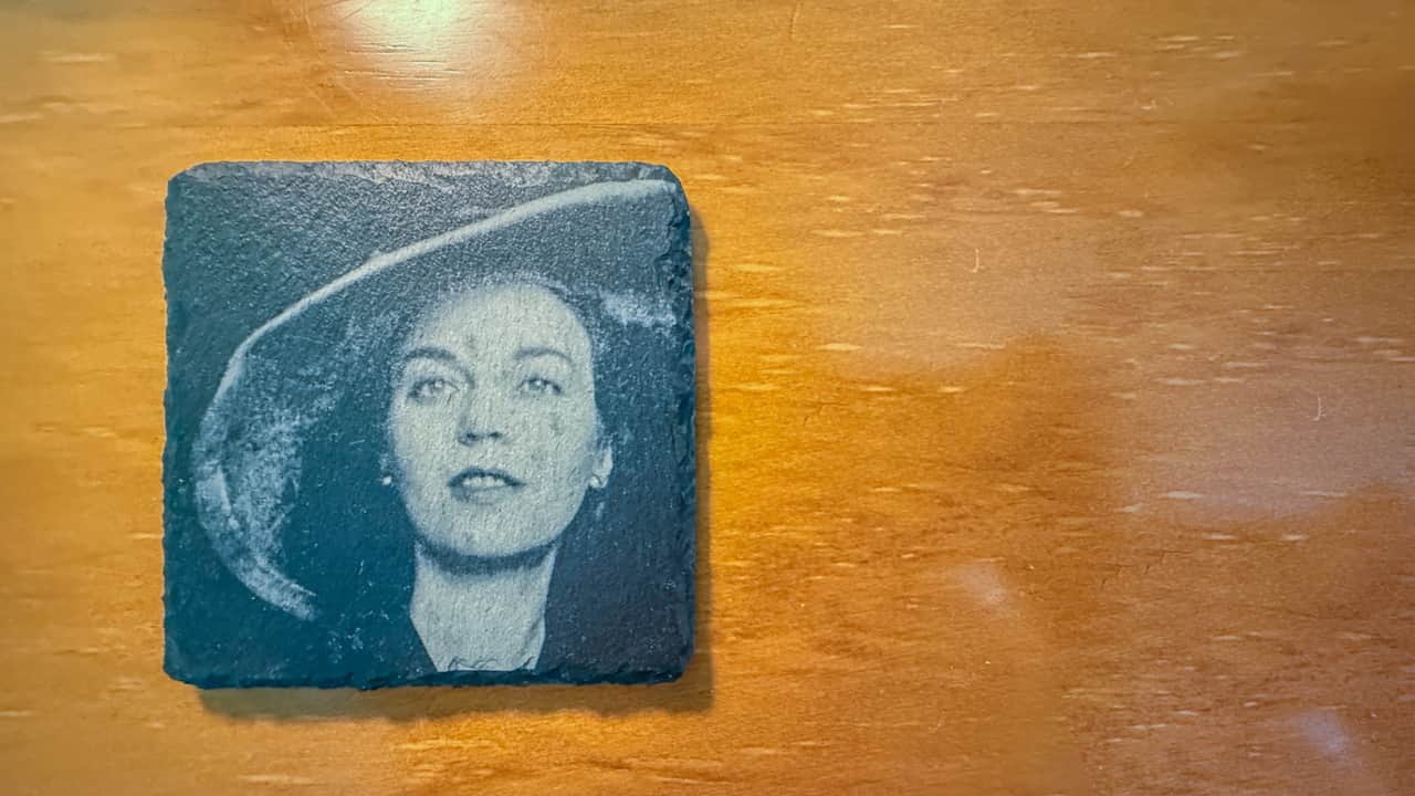 Sophia de Mello Breyner Andersen slate coasters.