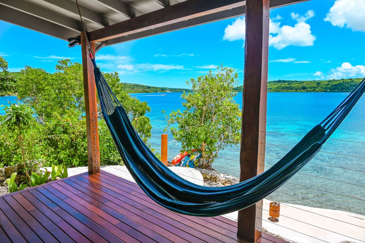 Swing your way to a relaxing holiday. The Sorrento, Watermark on Moso, Moso island, Vanuatu