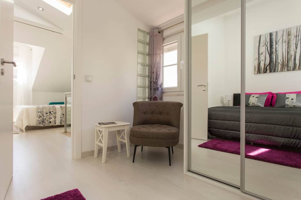 Main bedroom. The bed can be separated on 2 single beds.