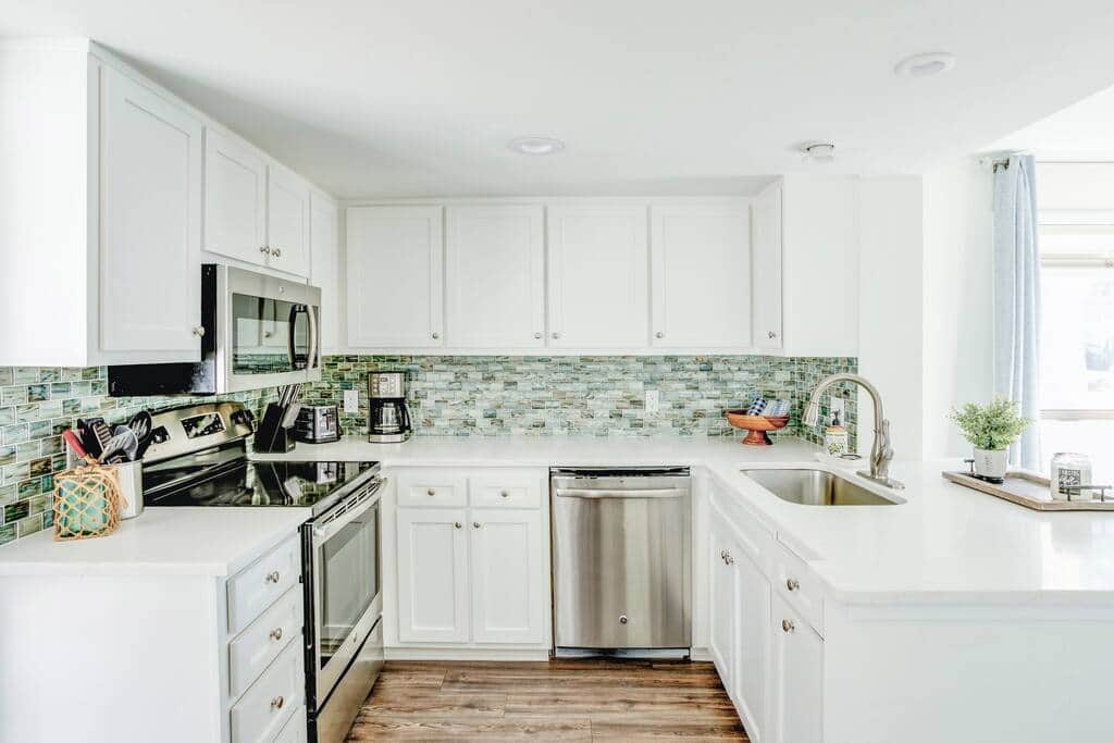 Fully stocked kitchen with everything you will need during your stay. 