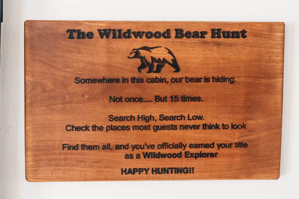 Wildwood Bear Hunt Game – Find 15 Hidden Bears Throughout the Cabin Wildwood Bear Hunt Game – Find 15 Hidden Bears Throughout the Cabin