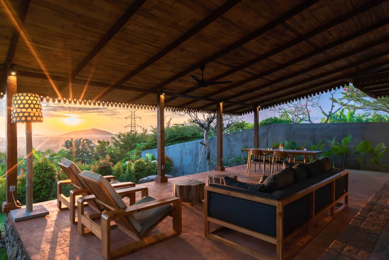 Sunrise view from the Kesambi villa