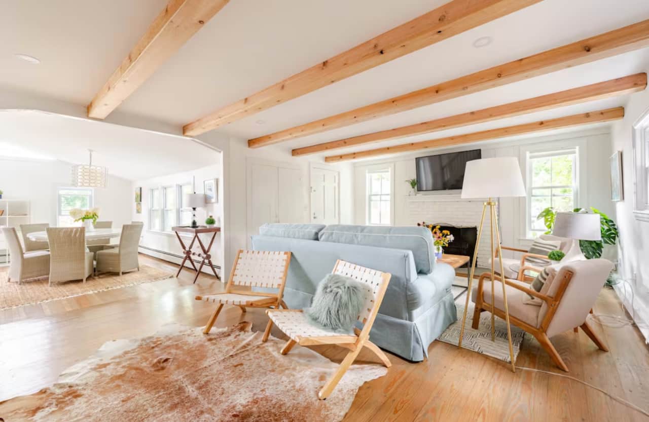 Stunning wooden beams