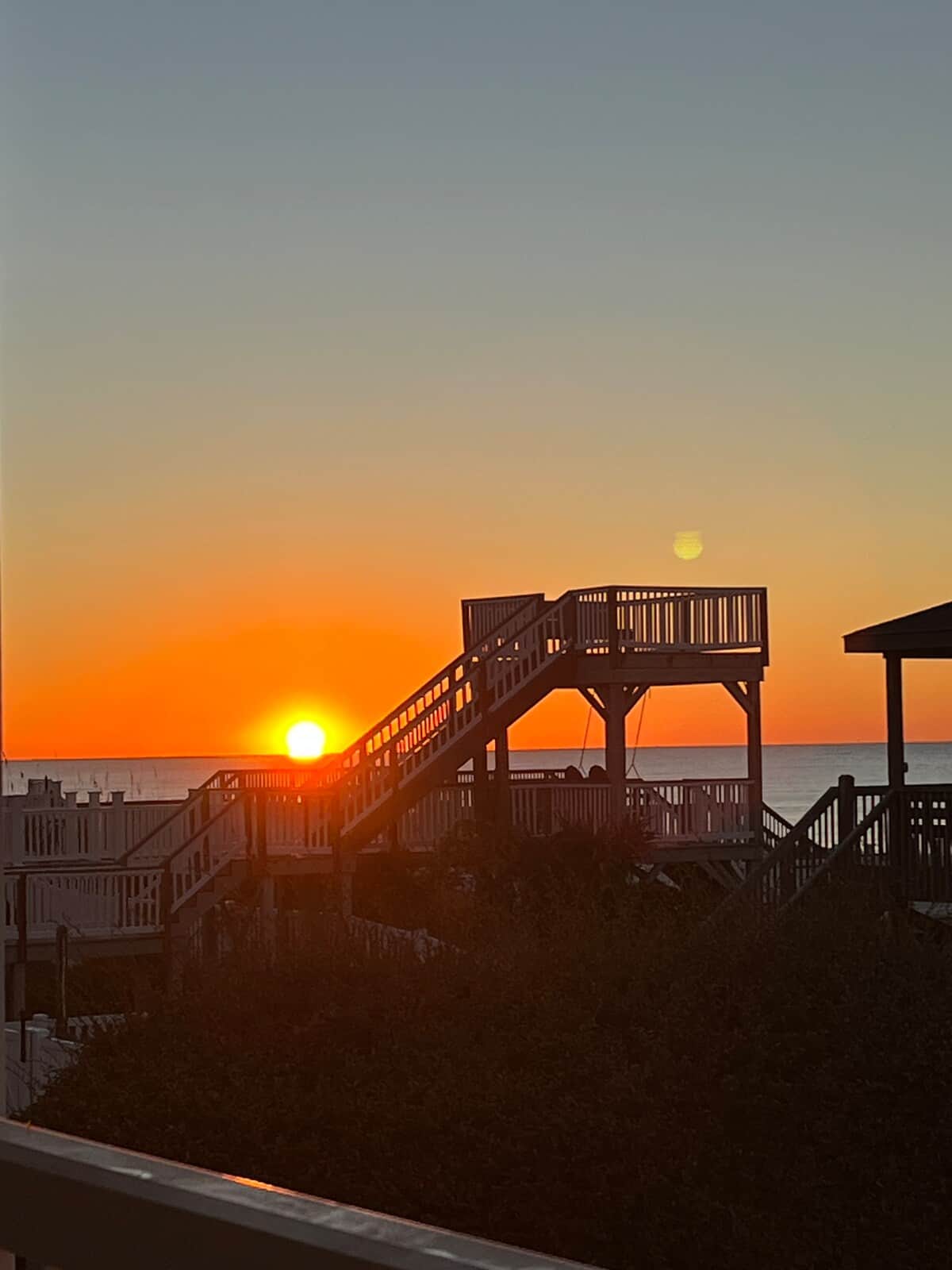 See the beautiful sunrise from your private porch.