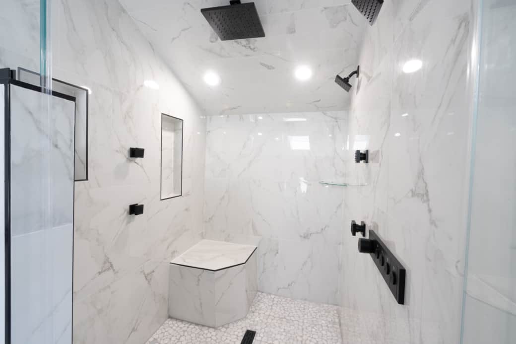 Walk In Master Shower
