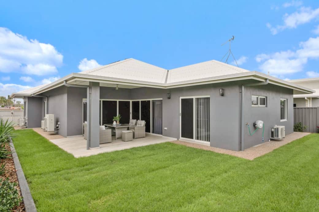 Spacious backyard with plenty of room for young kids to play, explore, and enjoy the outdoors safely