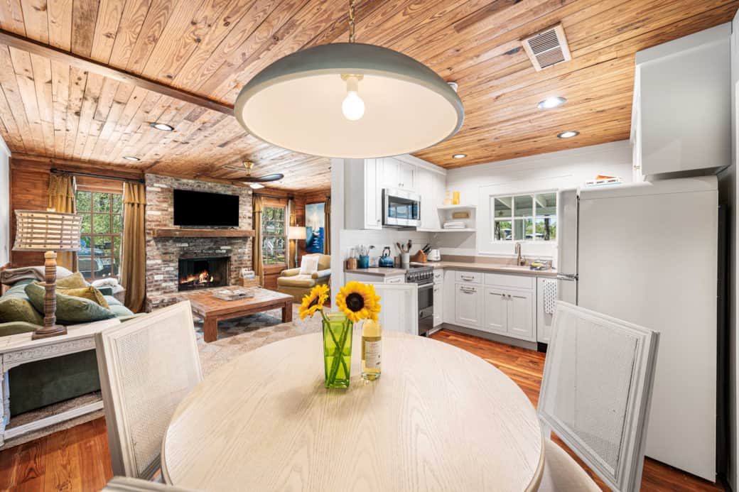 Dining table and kitchen Dining table and kitchen