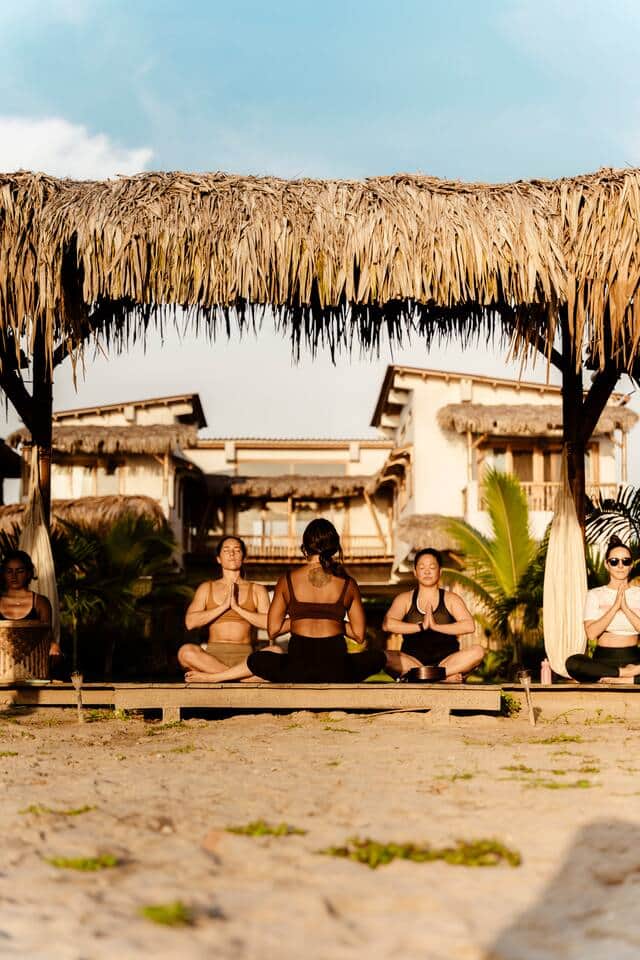 Deck on the beach for yoga or other activities