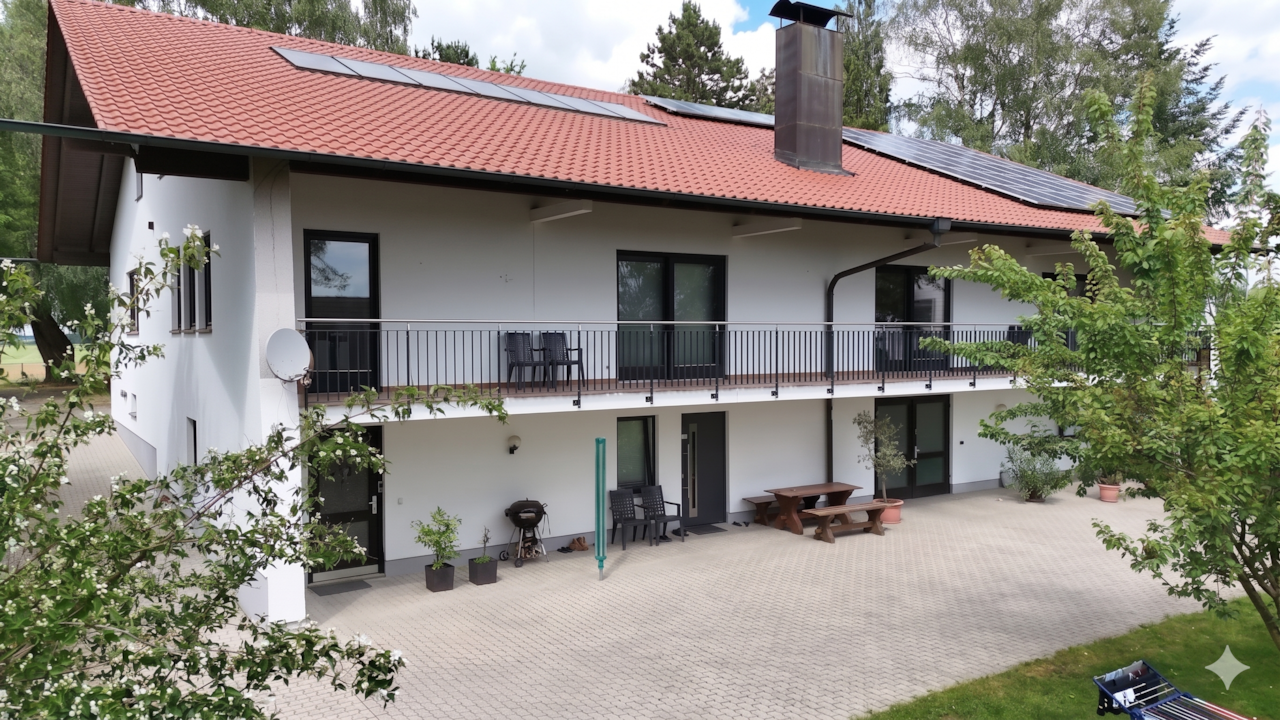 Monteurwohnung Landshut Greengarden Außenansicht süd 2026