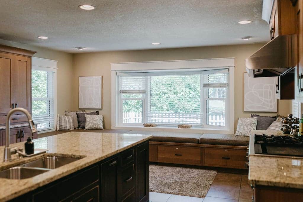 Kitchen and window seat