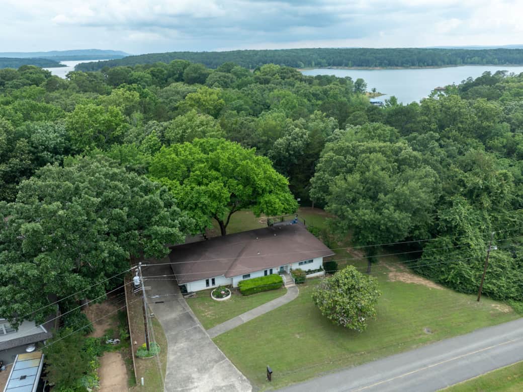 The Modern Magnolia is nestled among the trees, just moments from Greers Ferry Lake.