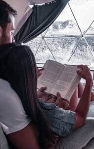 Couple Enjoying a book Couple Enjoying a book