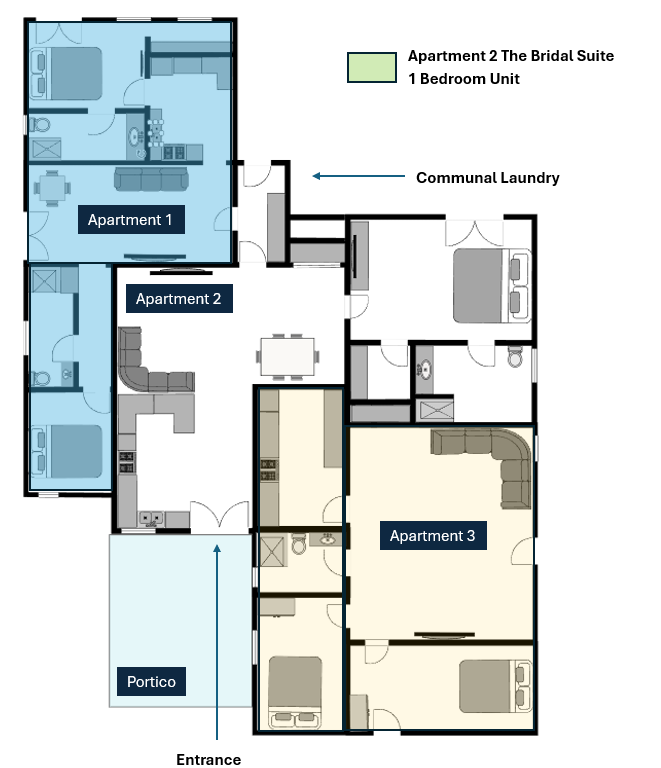 Avoca Suite layout Avoca Suite layout