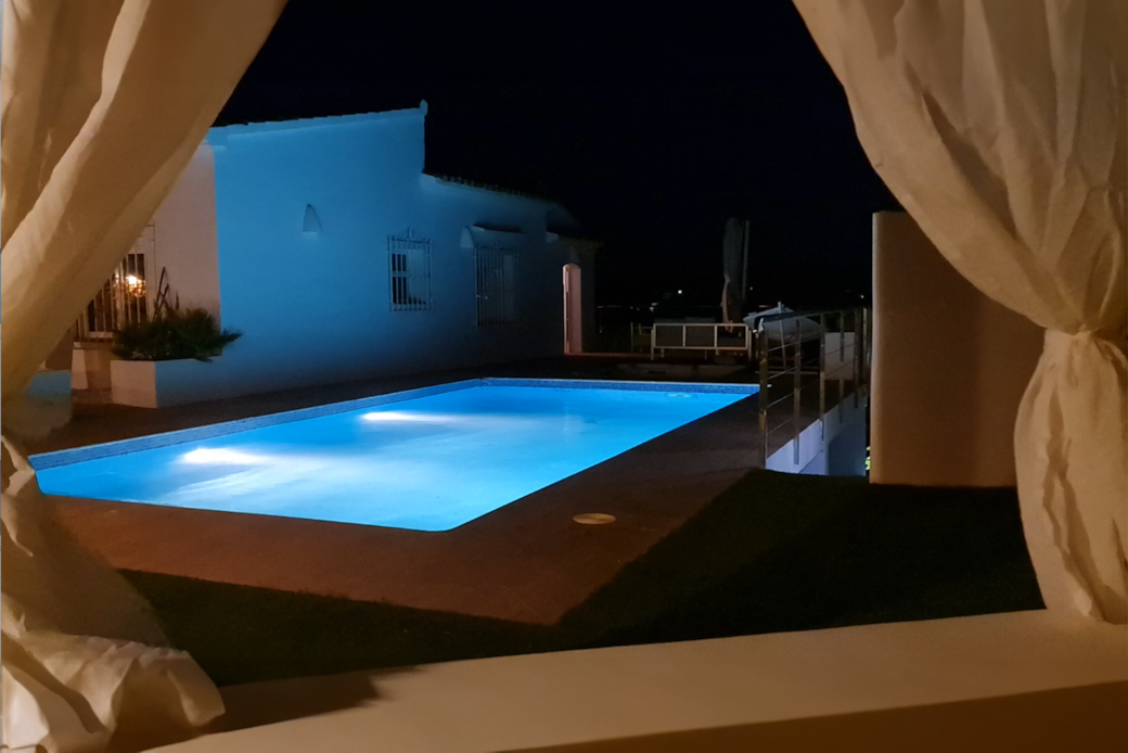 Pool at night