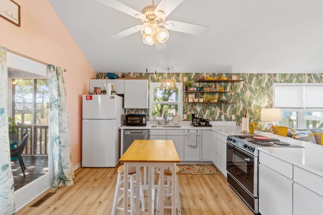 Plenty of counterspace for prepping meals