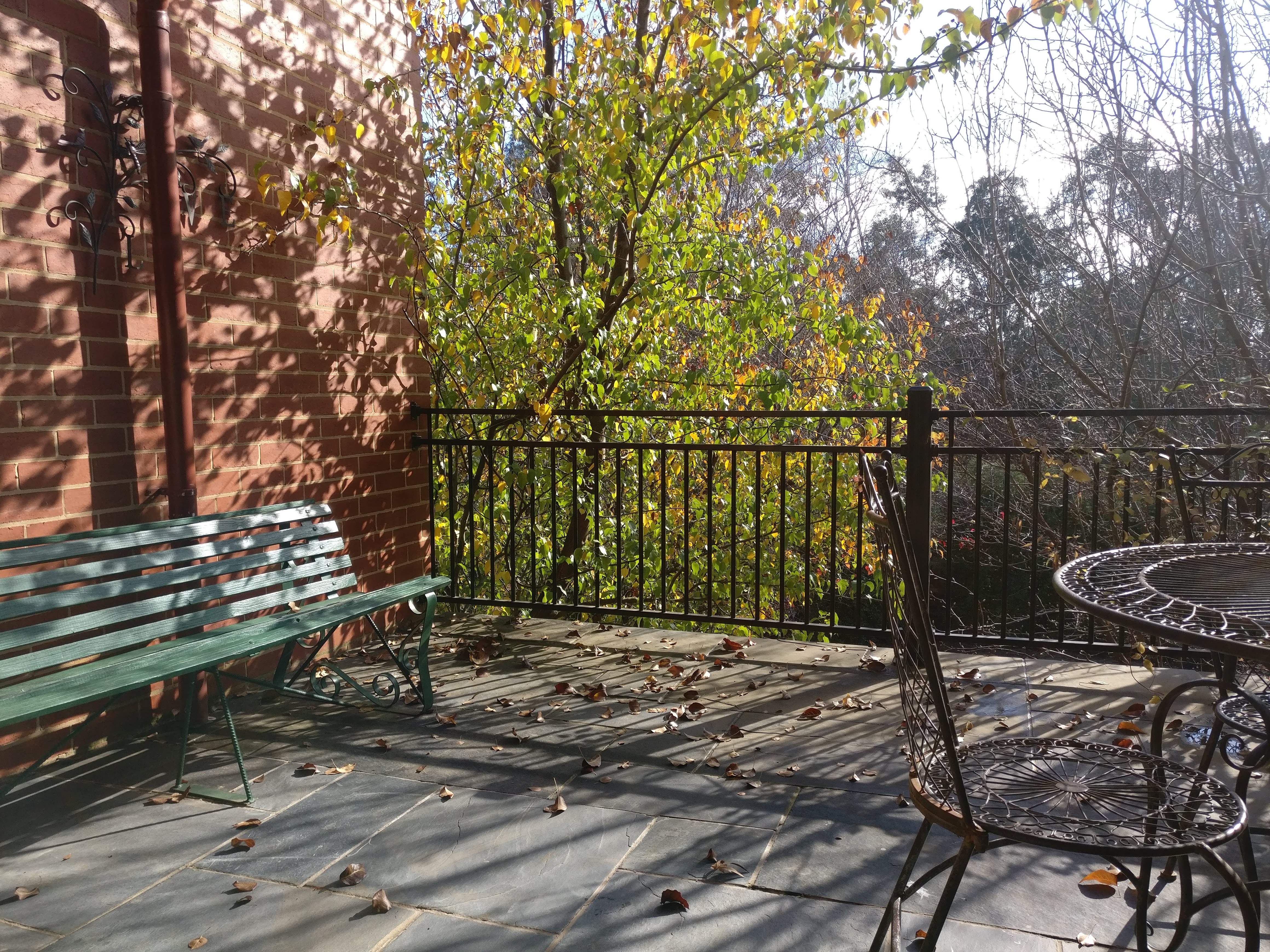private balcony enjoying garden view
