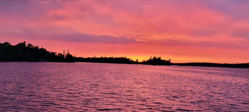 Every night brings a different beautiful Lake Vermilion sunset, no two are identical