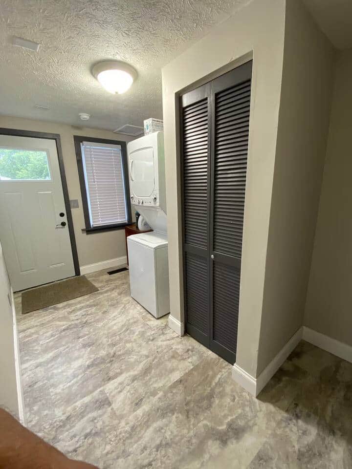If you need to wash & dry some items, the laundry is right by the back door! If you need to wash & dry some items, the laundry is right by the back door!