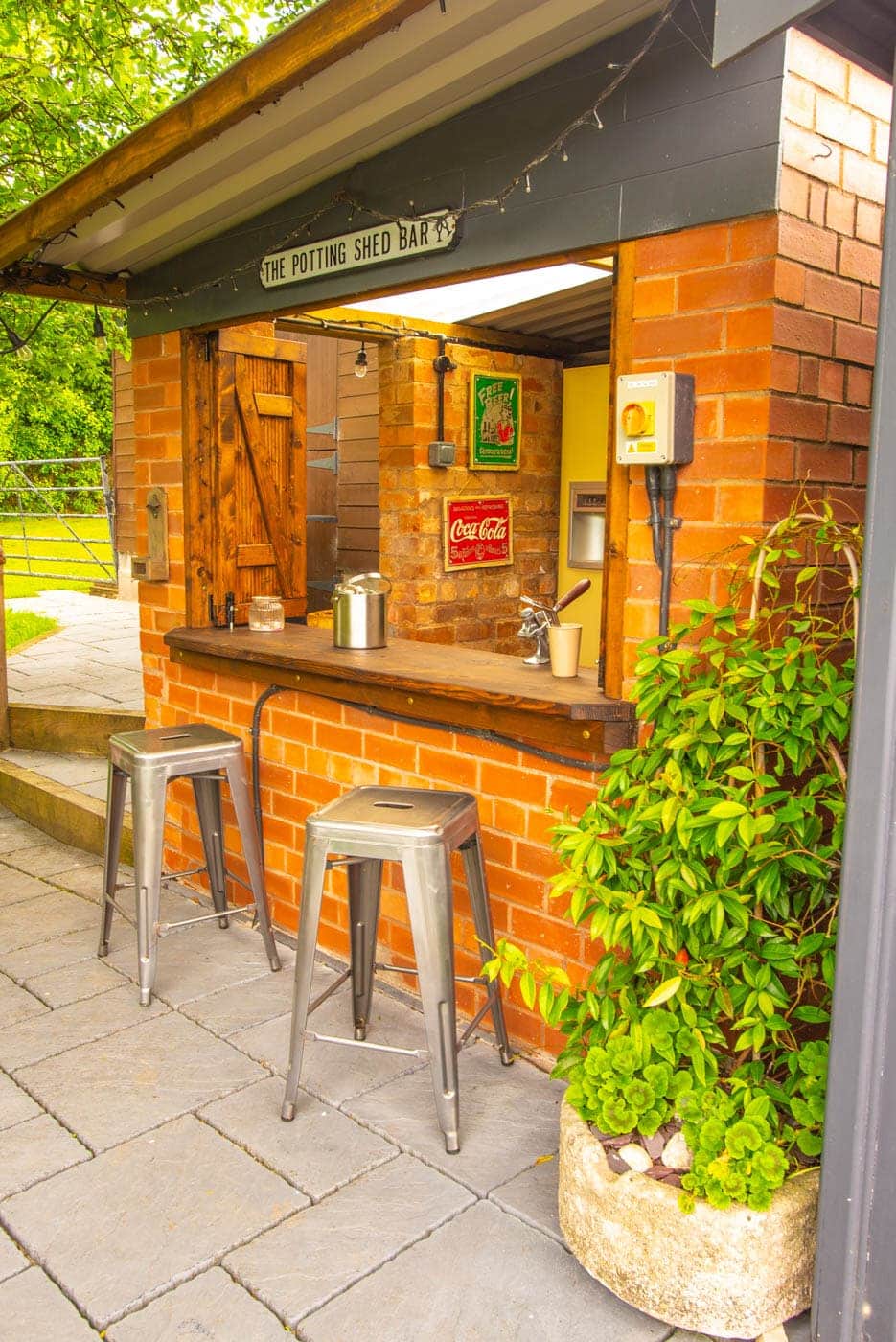 The Potting Shed bar - who needs a potting shed when you can have a bar???