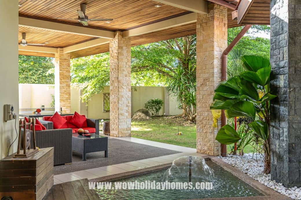 Patio with Seatings and Ping Pong Table Patio with Seatings and Ping Pong Table