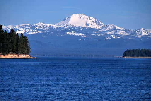Mt lassen view from the west shore