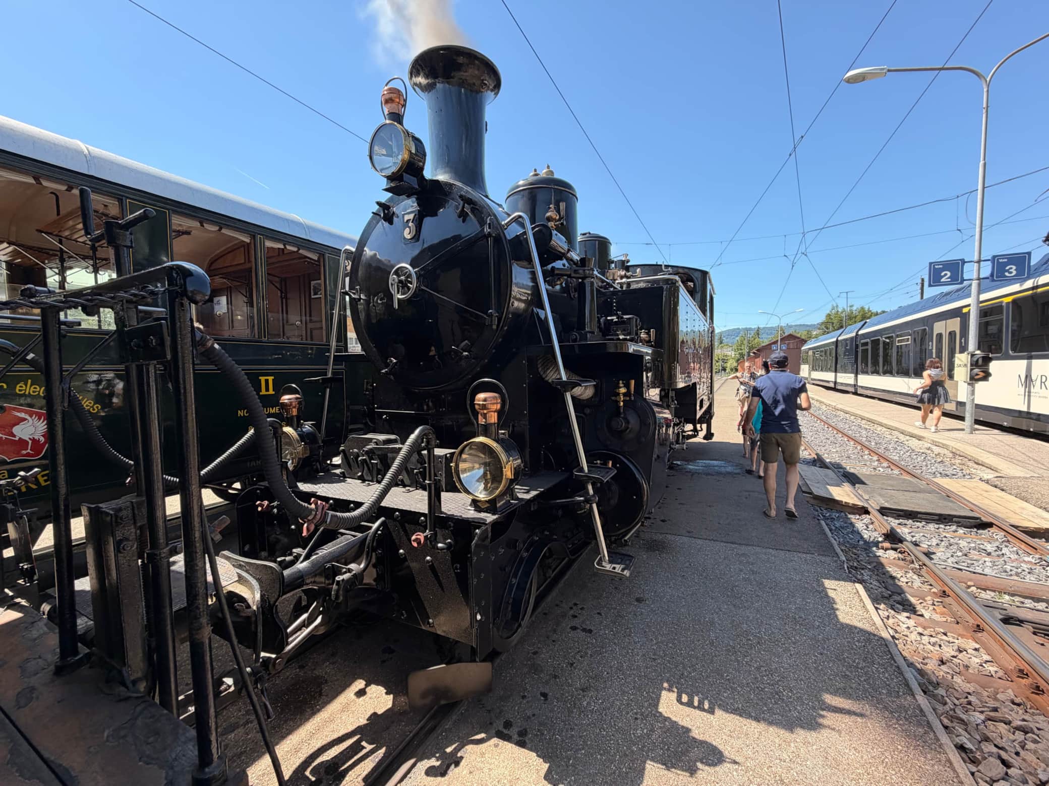 Steam train in Blonay